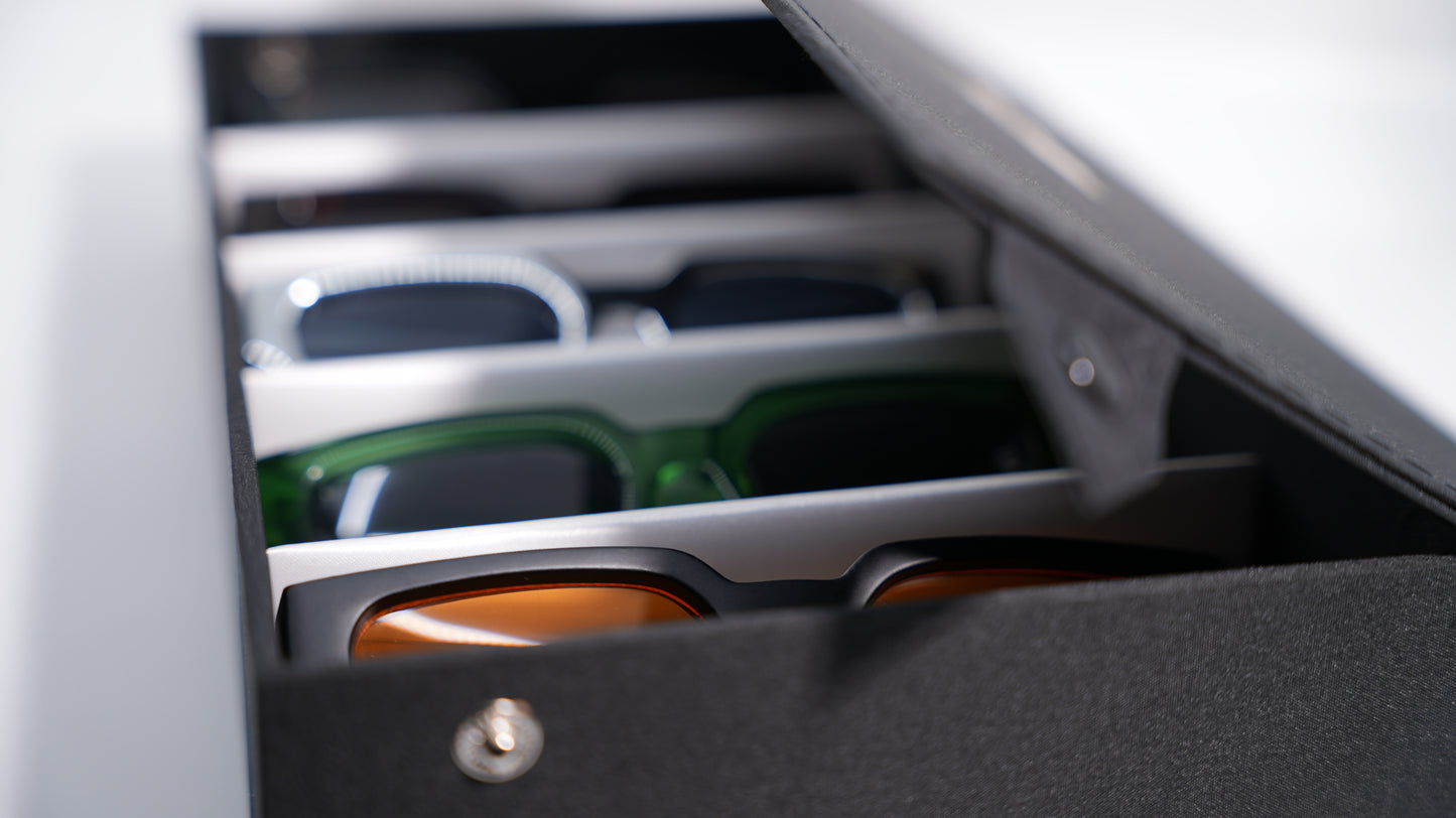 Ison Couture 5-Slot Luxury Sunglasses case | Omni-Vault