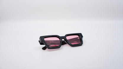 Black and Red Plant Based Polarized Square Frame Sunglasses *NEW*
