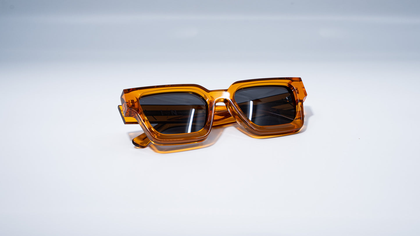 Citrus Plant Based Polarized Square frame sunglasses | Feat in Vision Expo