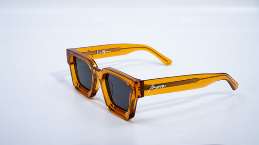 Citrus Plant Based Polarized Square frame sunglasses | Feat in Vision Expo