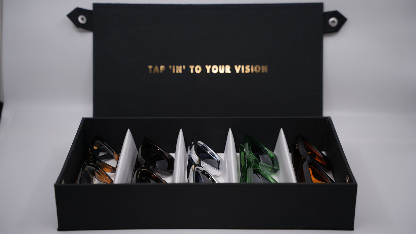 Ison Couture 5-Slot Luxury Sunglasses case | Omni-Vault