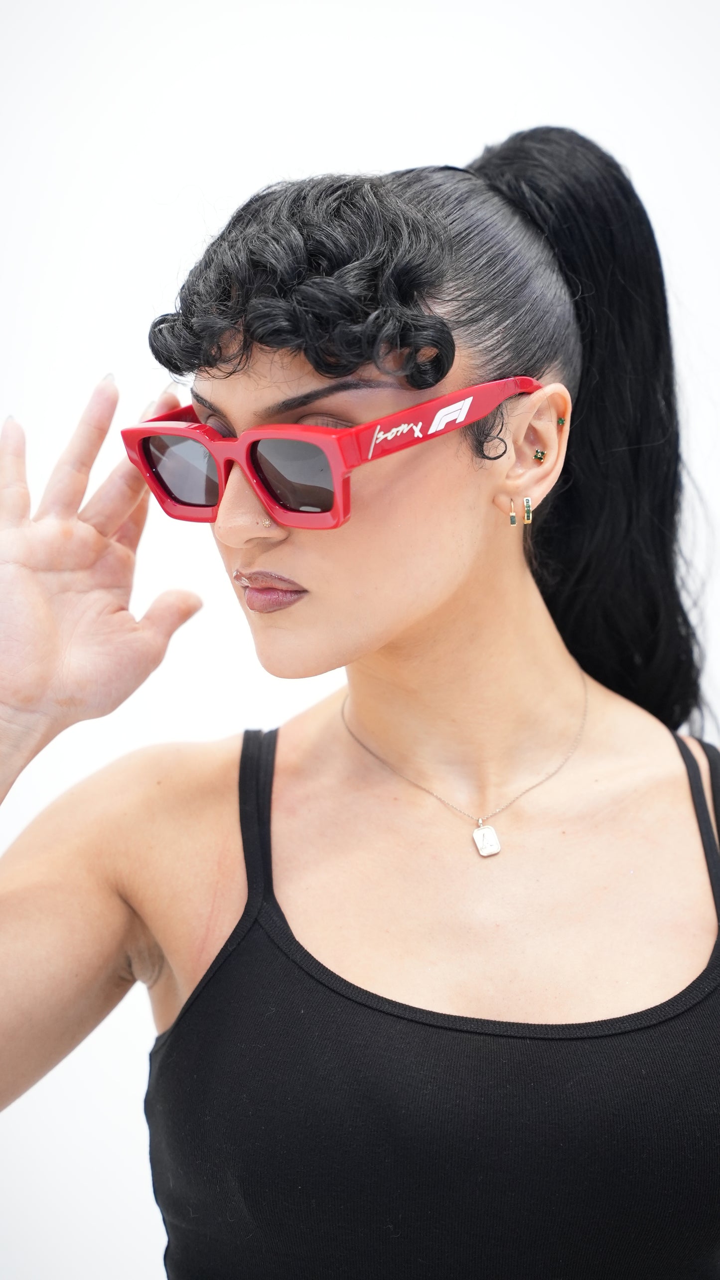 F1 Miami Race Red Edition Plant Based Polarized Square frame sunglasses