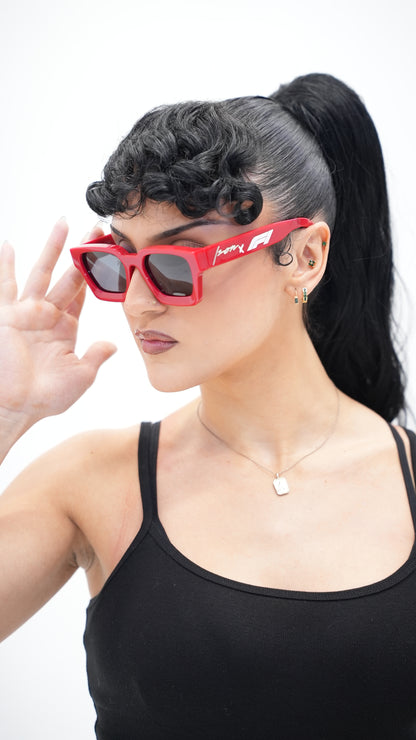 F1 Miami Race Red Edition Plant Based Polarized Square frame sunglasses