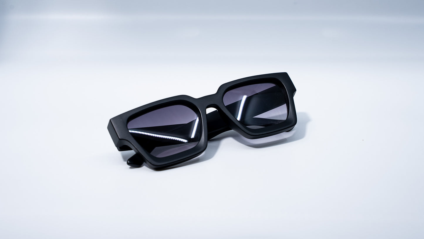 Matte Eclipse Square frame sunglasses