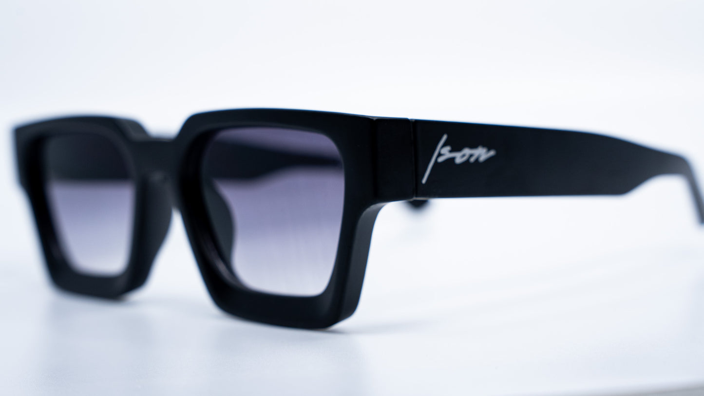 Matte Eclipse Square frame sunglasses