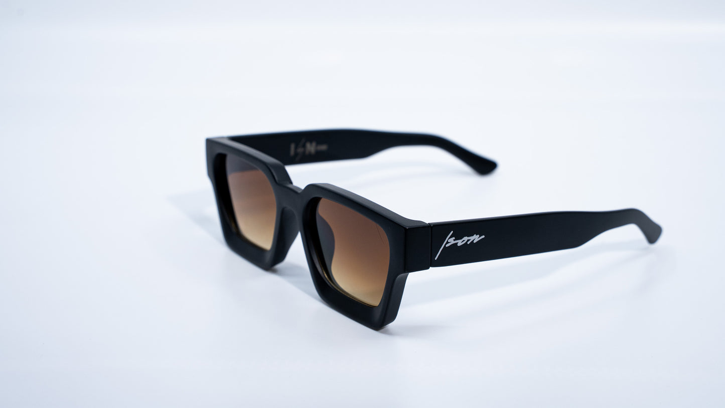 Matte Espresso Square frame sunglasses