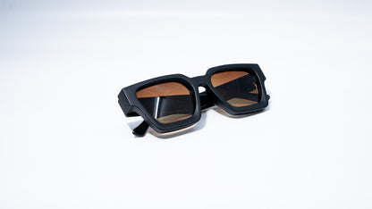 Matte Espresso Square frame sunglasses