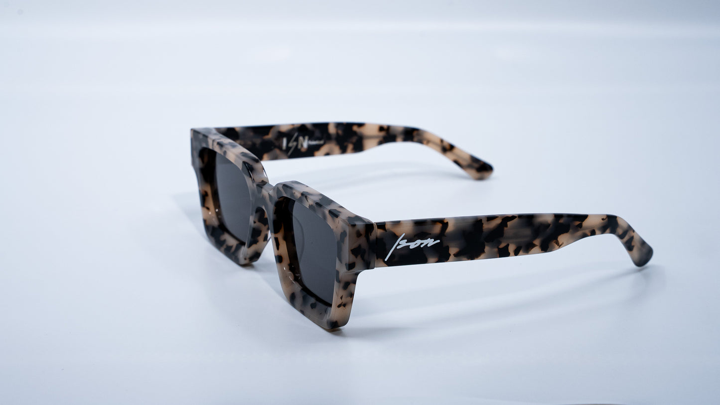 Granite Plant Based Polarized Square frame sunglasses