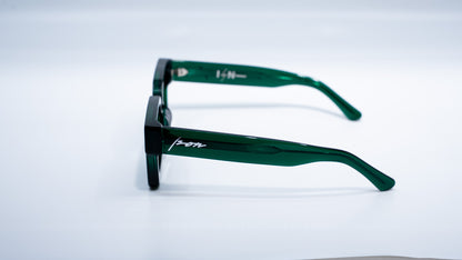 Emerald Green Plant Based Polarized Square frame sunglasses