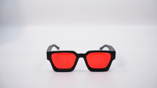 Matte InfraRed Blue Light Block Square frame glasses *NEW*