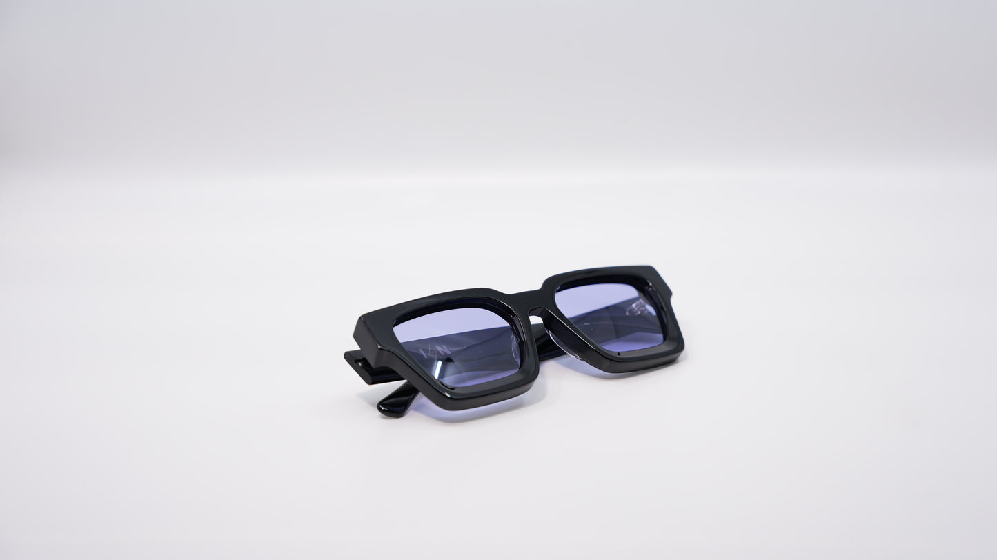 Ison Couture Purple Haze polarized sunglasses folded showing purple lens detail