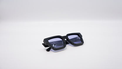 Ison Couture Purple Haze polarized sunglasses folded showing purple lens detail
