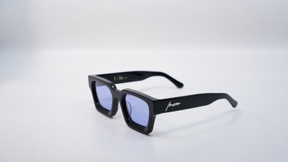 Ison Couture Purple Haze plant-based polarized square sunglasses with purple lenses