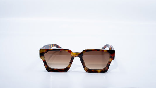 Tigers Eye- Tortoise Luxury Square Frame Sunglasses